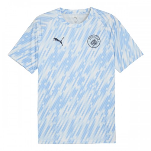 Maglia Manchester City Pre-Match 2025-26 Maniche Corte - Uomo Maglia Manchester City Pre-Match 2025-26 Maniche Corte - Uomo